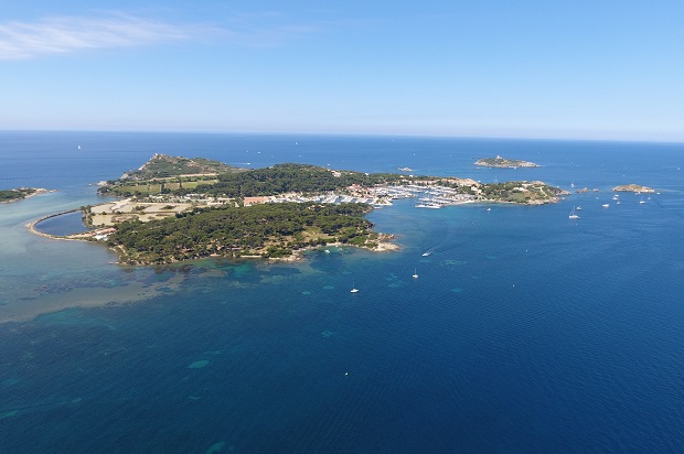 L'île des Embiez photo aérienne paysage