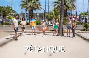 Terrains de pétanque sur l'île des Embiez