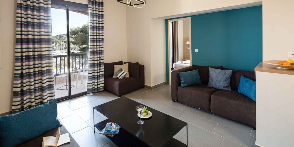 Appartement en location saisonnière sur l'île des Embiez pour 8 personnes dans le Var