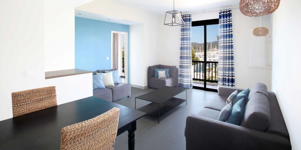 Appartement en location saisonnière sur l'île des Embiez pour 8 personnes dans le Var