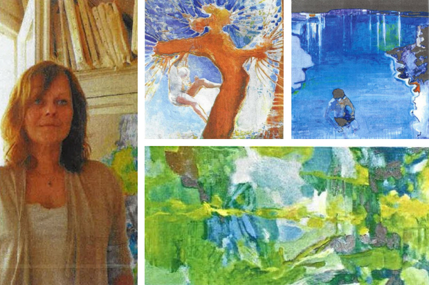 Portrait de Marie Elisabeth Merlin artiste peintre