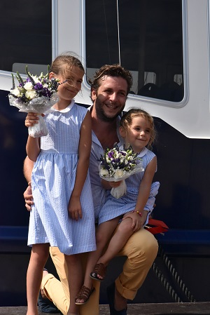 Inauguration du Saint Patrick avec Violette Ricard petite fille des Patrick Ricard et marraine du Saint-Patrick