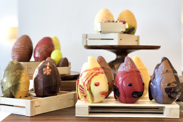 Créations en chocolat de notre Chef sur l'île des Embiez